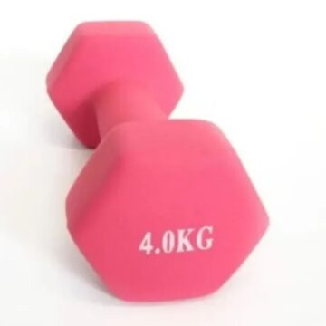 Mancuerna 4kg Recubierta de Neoprene Rosa