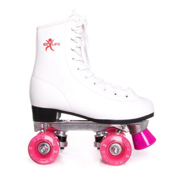 Patin Artístico Ez Life Bota Blanca Aluminio - Imagen 3