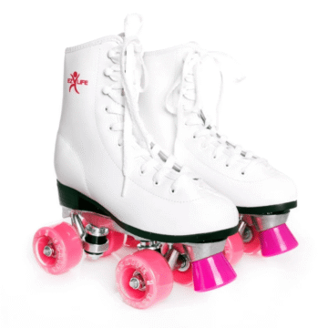 Patin Artístico Ez Life Bota Blanca Aluminio