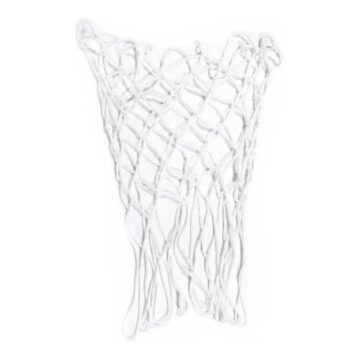 Red de Básquet Reglamentaria Nylon Blanco 5mm 12 Enganches