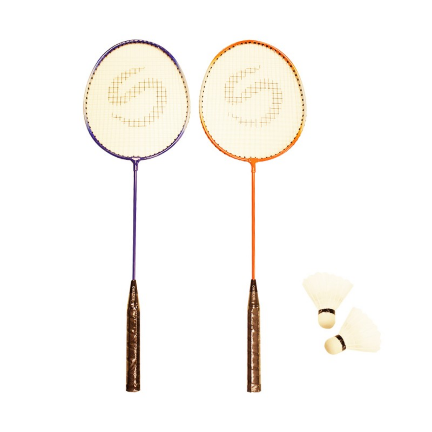 Kit Badminton 2 Raquetas + 2 Plumas + Funda Niños