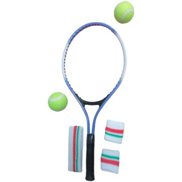 Set Raqueta De Tenis + 2 Pelotas + Vincha y Muñequera