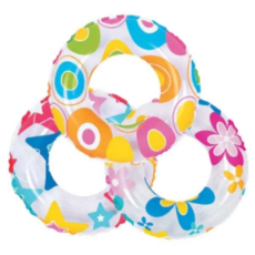 Salvavidas Inflable Decorado 60cm Para Niños