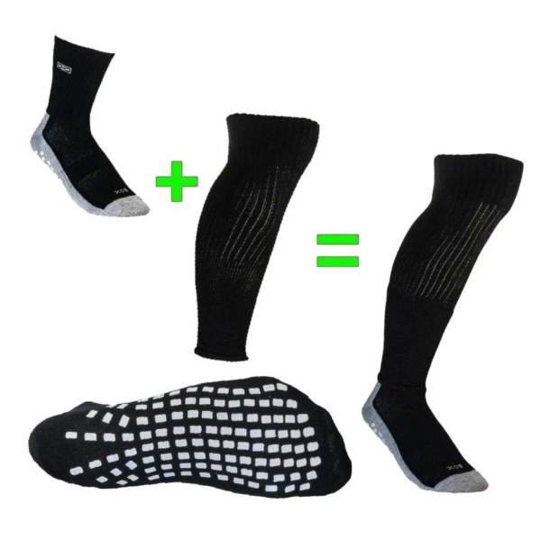 Combo Futbol Medias Antideslizantes + Pantorrillera Sox