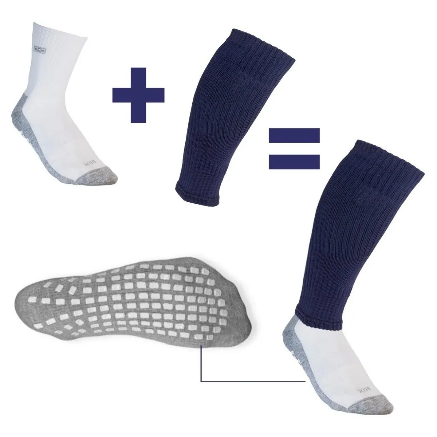 Combo Futbol Medias Antideslizantes + Pantorrillera Sox - Imagen 10