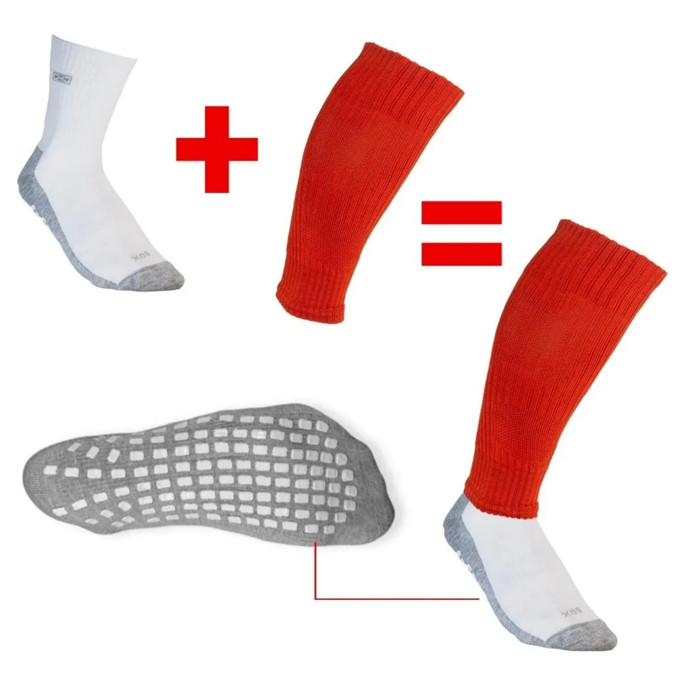 Combo Futbol Medias Antideslizantes + Pantorrillera Sox - Imagen 13