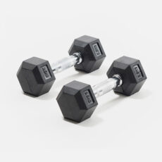 Mancuernas Hexagonales De Caucho MIR Fitness