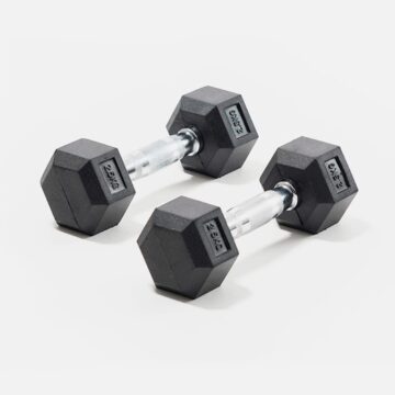 Mancuernas Hexagonales De Caucho MIR Fitness