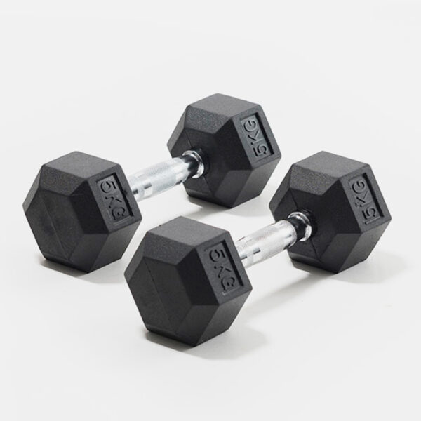 Mancuernas Hexagonales De Caucho MIR Fitness - Imagen 2