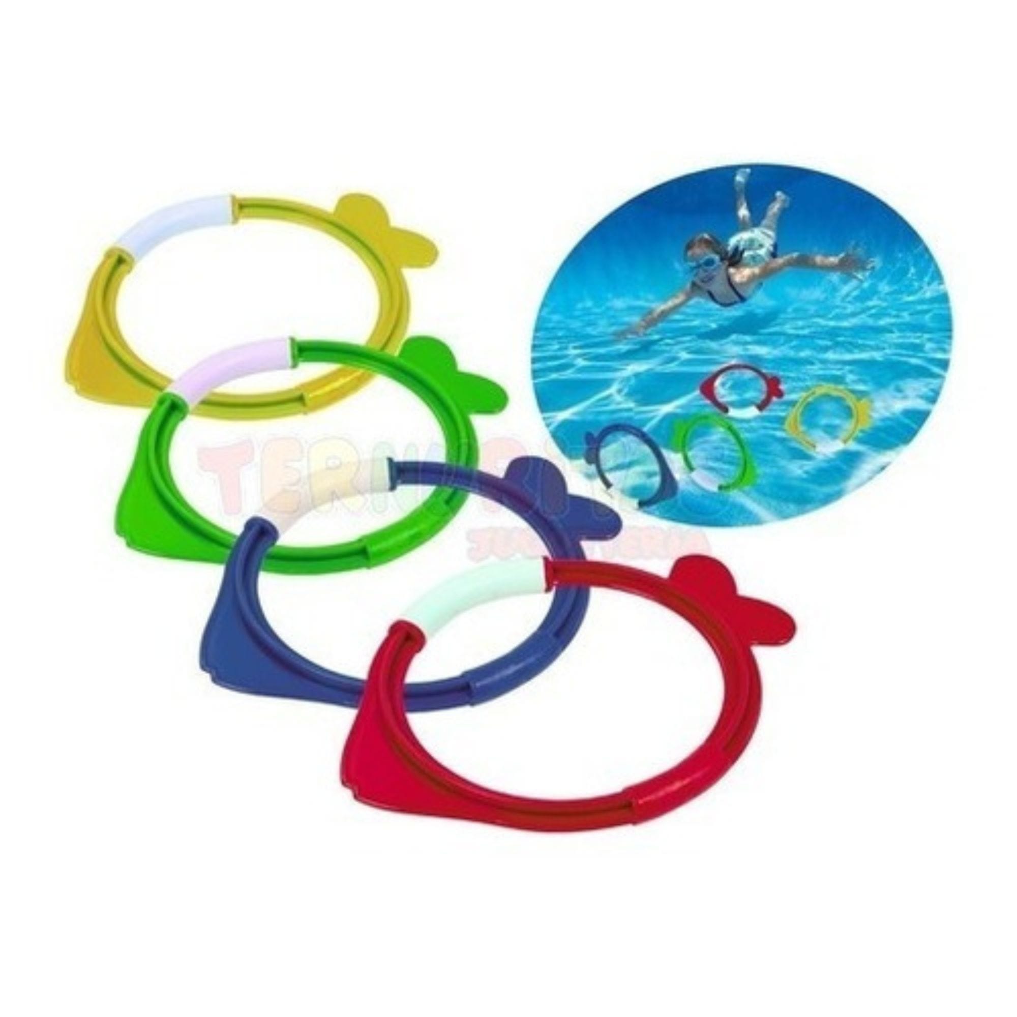 Set Peces 4 Anillos De Buceo Para Niños Surtido Bestway