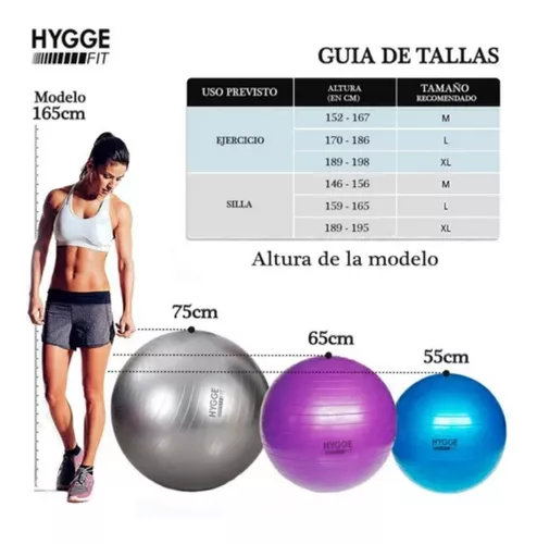 Pelota Esferodinamia Hyggefit 65cm - Imagen 8