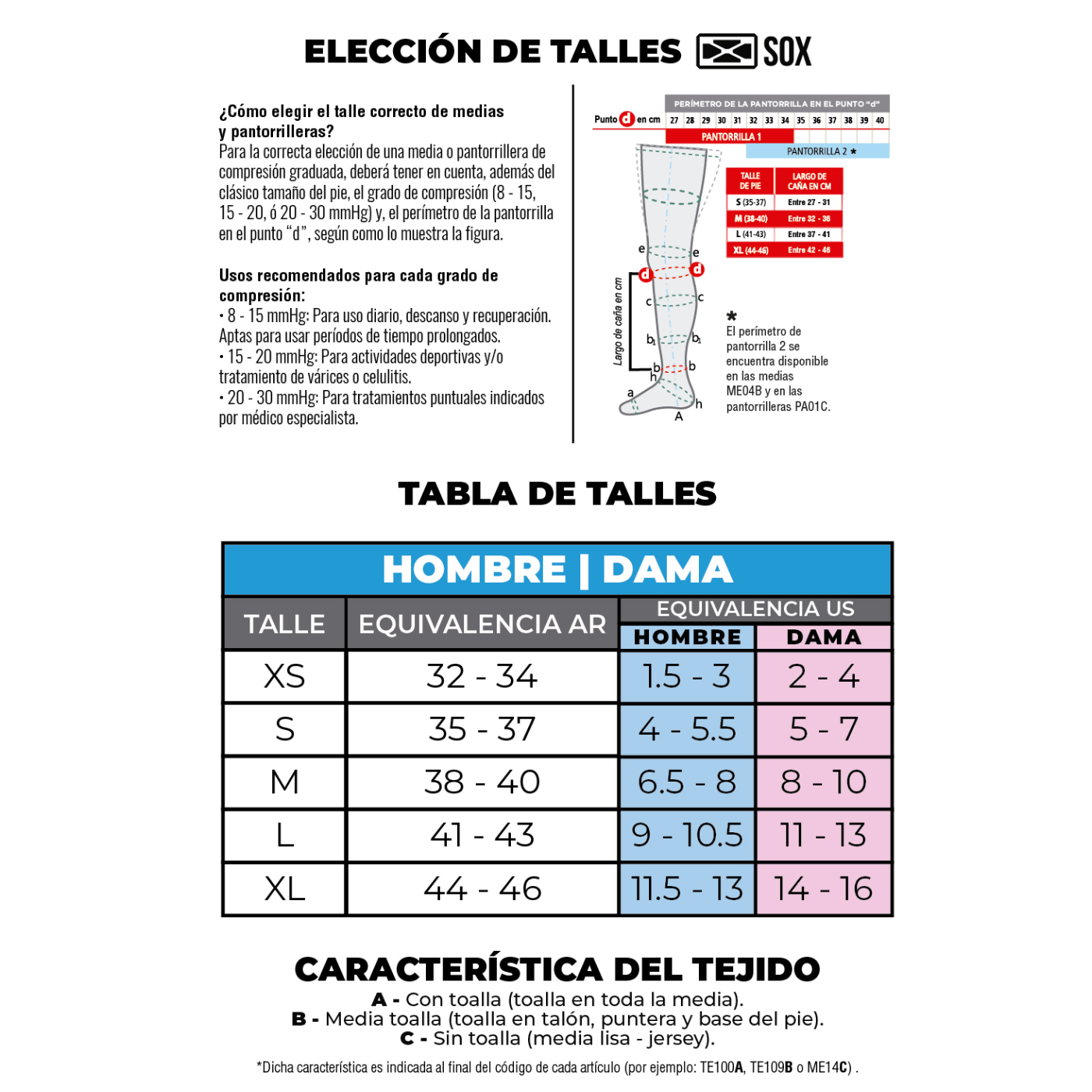 Medias Sox Compresion Varices ME23C - Imagen 3