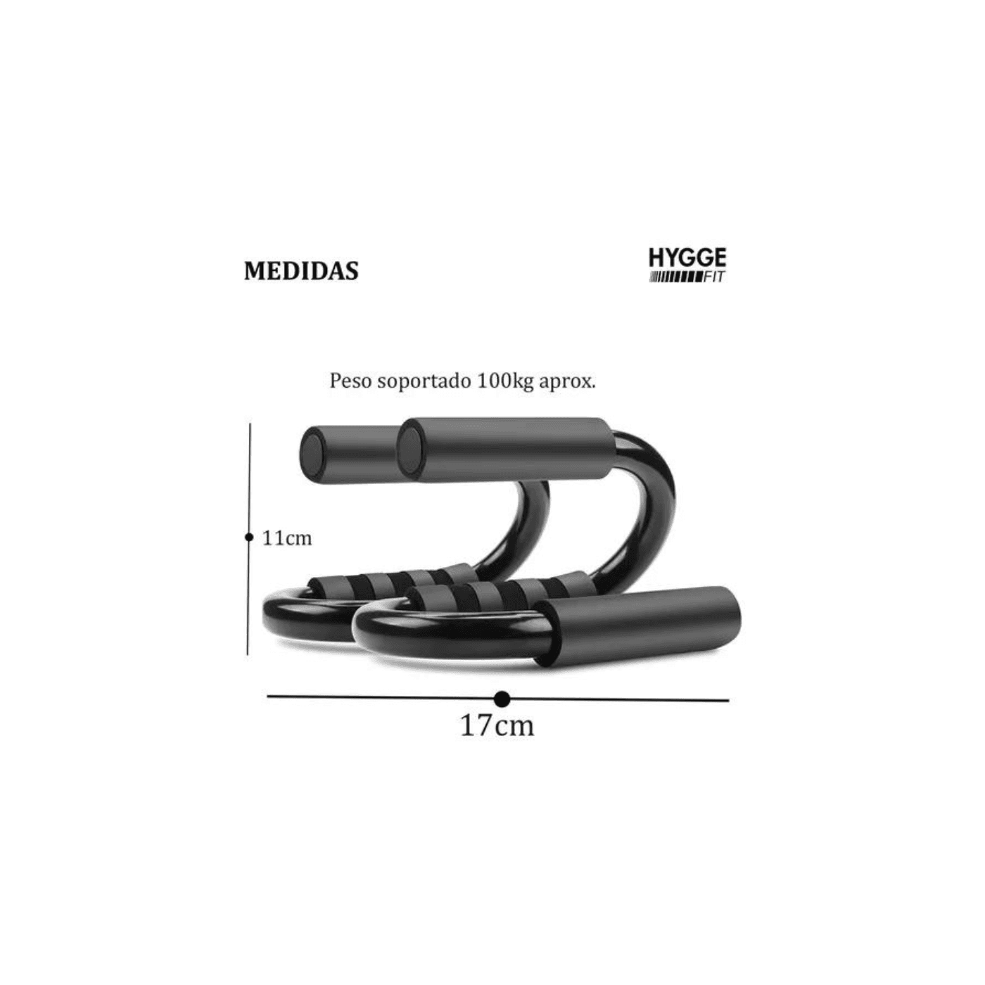 Barra Paralela Push Up Entrenamiento Hyggefit - Imagen 3