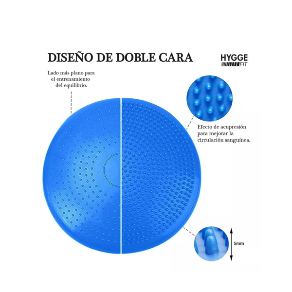 Almohadilla Disco De Balance Hyggefit Con Pinches Equilibrio - Imagen 3