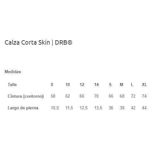 Calza Corta Drb Skin Deportiva Unisex Adulto - Imagen 5