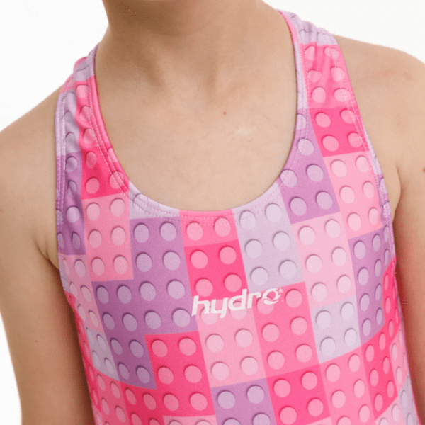 Malla Hydro Bloqui Chicle Natación Niña - Imagen 3