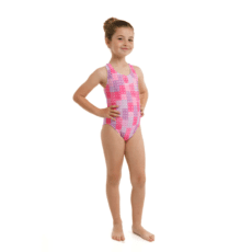 Malla Hydro Bloqui Chicle Natación Niña