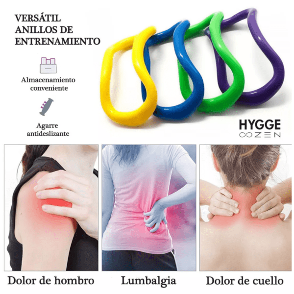 Anillo Aro Yoga Hyggefit Flex Ring Estiramiento - Imagen 8
