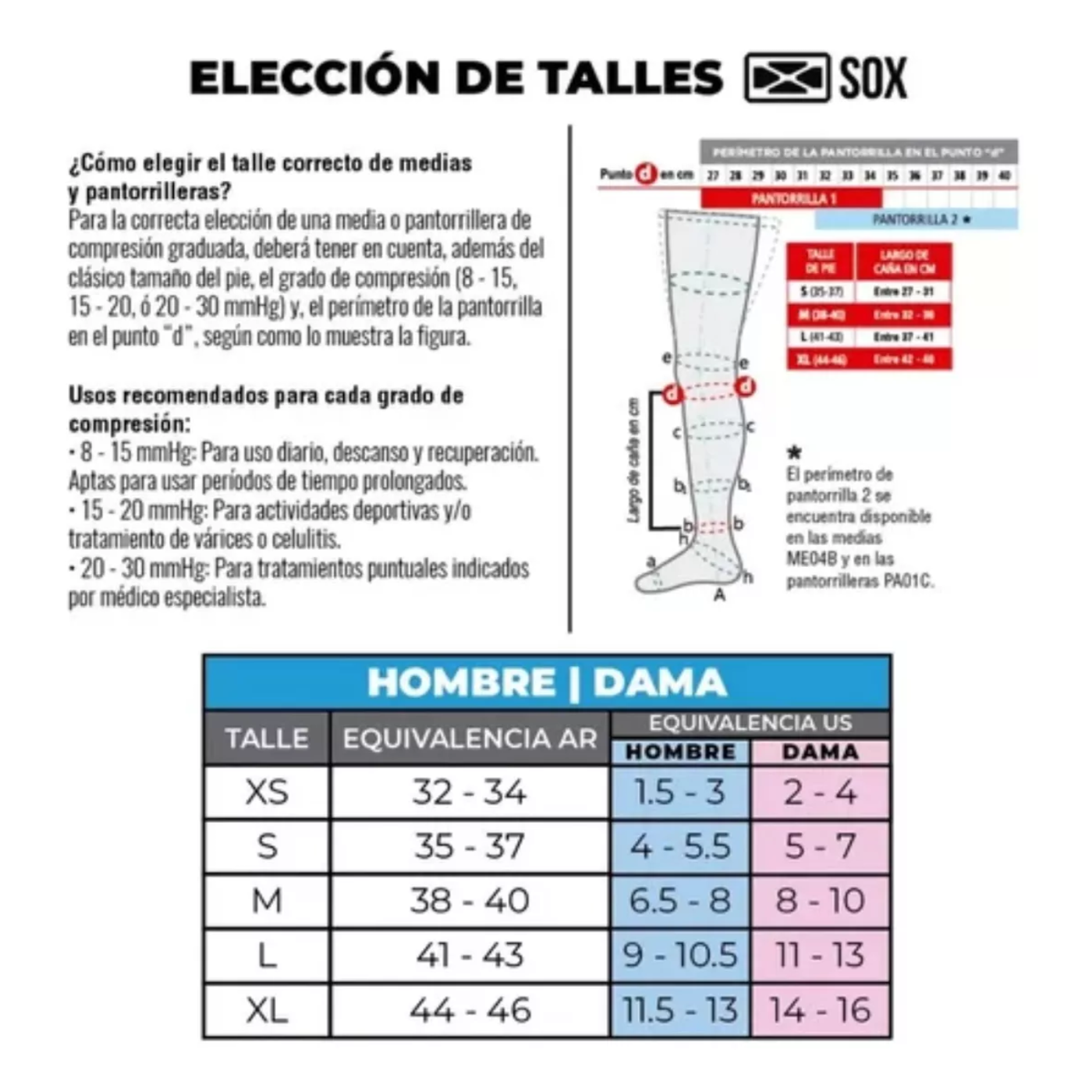 Sox Trail Running Medias Largas Compresión 15-20 Mmhg - Imagen 2