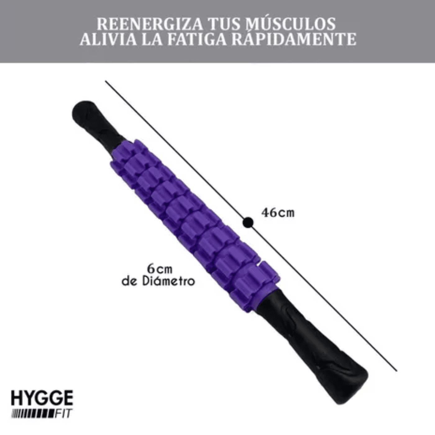 Barra Rodillo Masajeador Hygge Fit Kinesiología - Imagen 2