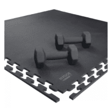 Piso Encastrable Goma Con Bordes 1x1mts X10mm