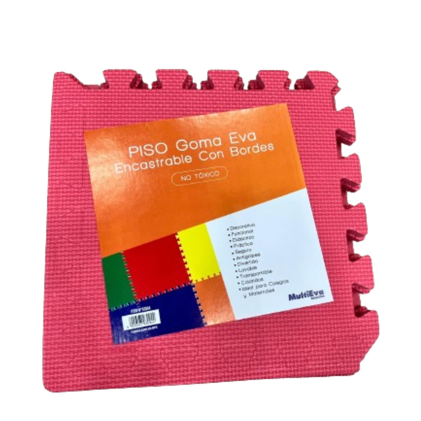 Piso Goma Eva Encastrable 30x30cm 6 Piezas Con Bordes Bebes - Imagen 6