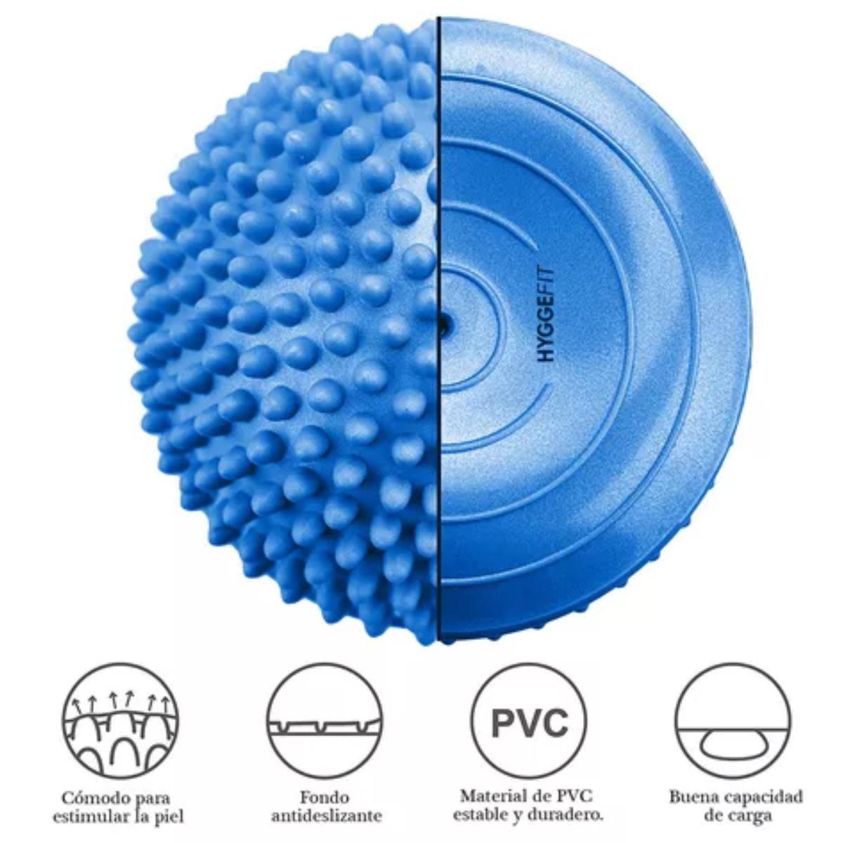 Mini Bosu Semiesfera Con Pinches 16cm Hyggefit - Imagen 5