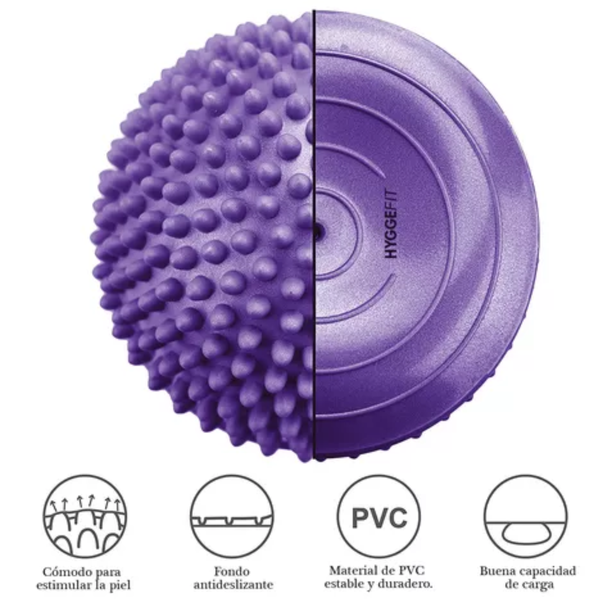 Mini Bosu Semiesfera Con Pinches 16cm Hyggefit - Imagen 23