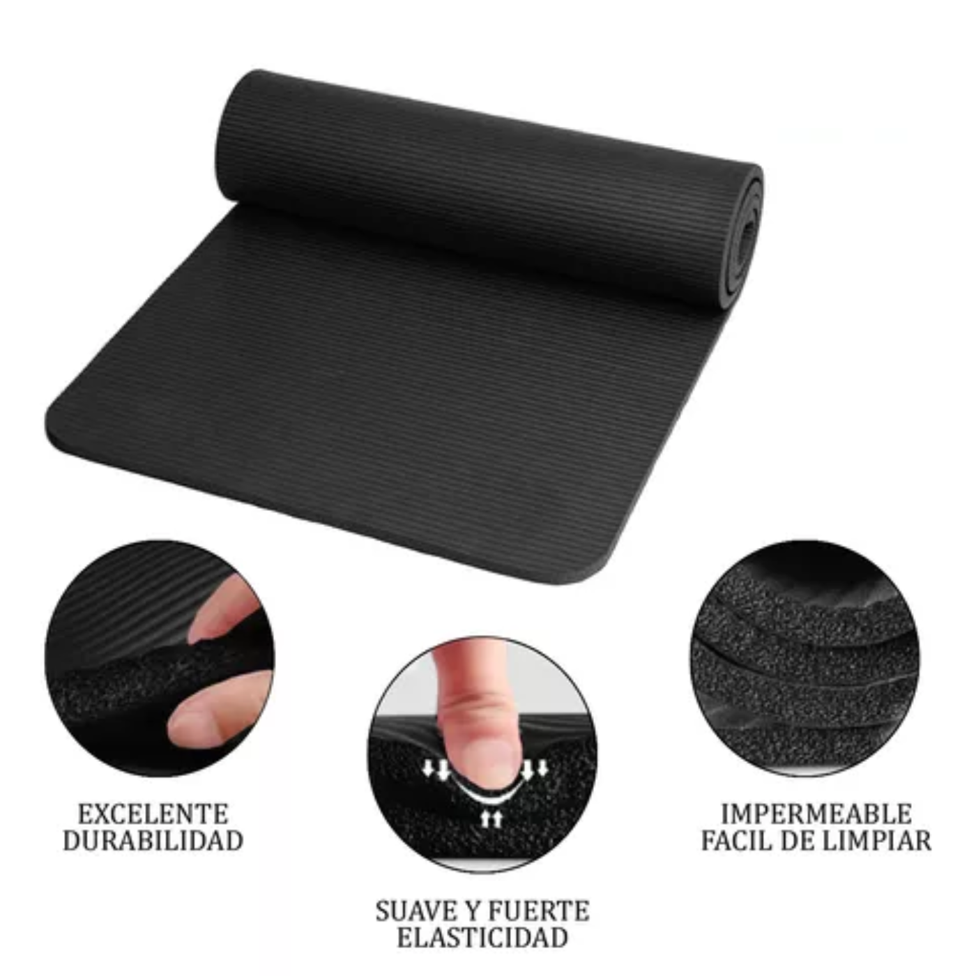 Colchoneta Mat Yoga 8mm NBR - Imagen 8