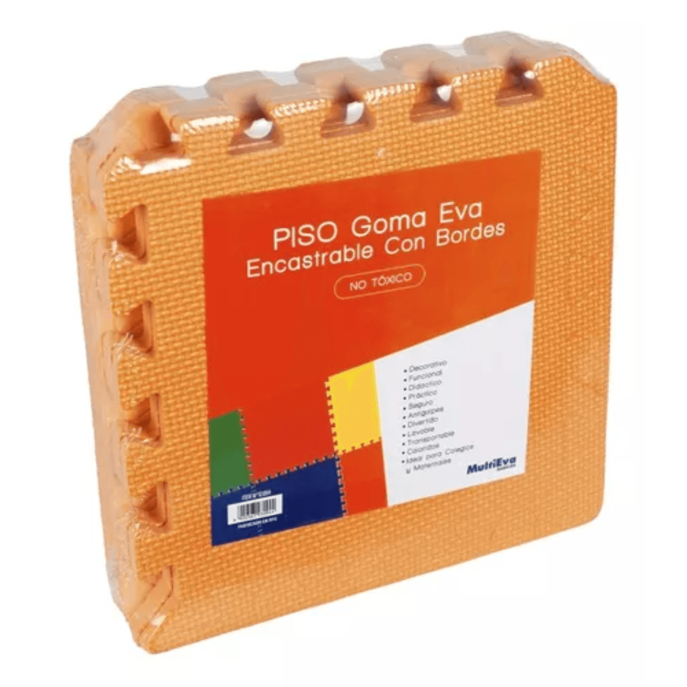 Piso Goma Eva Encastrable 30x30cm 6 Piezas Con Bordes Bebes - Imagen 12
