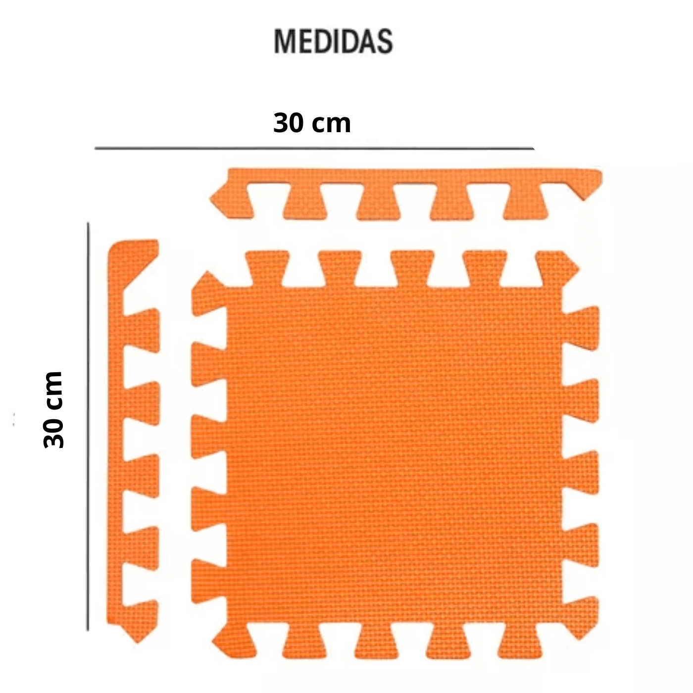 Piso Goma Eva Encastrable 30x30cm 6 Piezas Con Bordes Bebes - Imagen 11