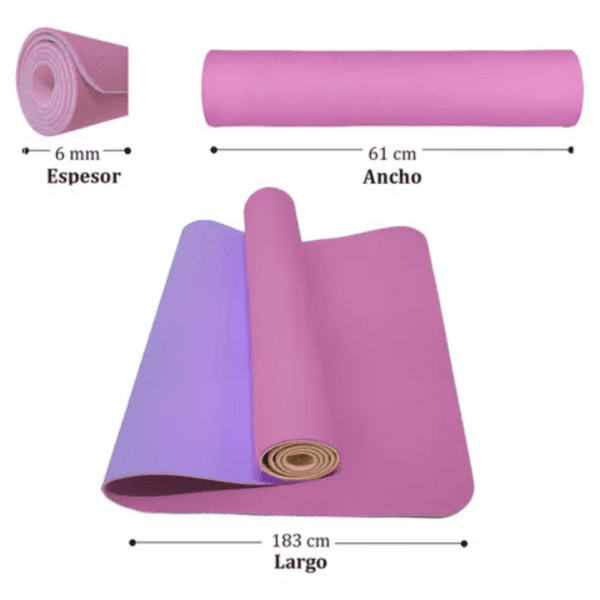 Colchoneta Mat TPE 6mm Bicolor - Imagen 4