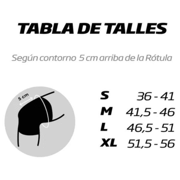 Rodillera Con Articulación Ballenas Laterales Profit - Imagen 3