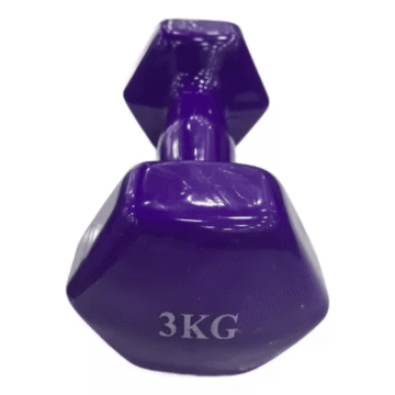 Mancuerna Hexagonal 03Kg Recubierta En Goma Mir