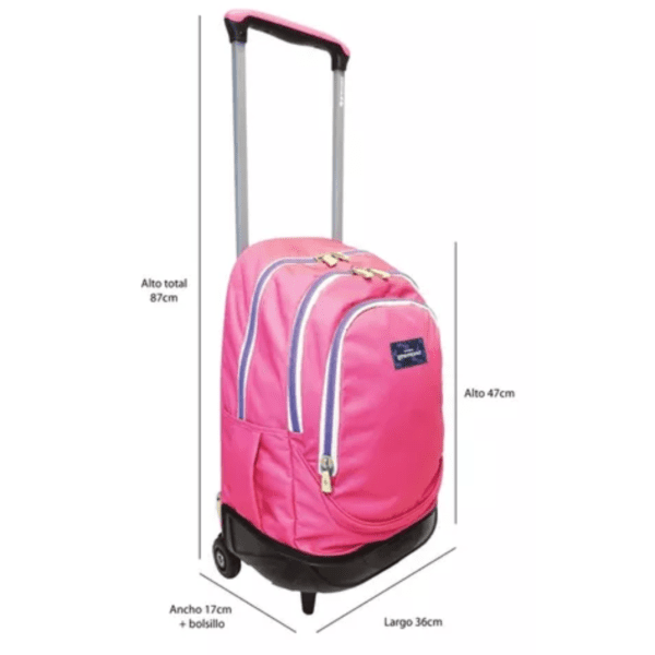 Mochila Con Carro Gremond Escolar 28 Litros - Imagen 4