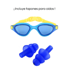 Antiparras Hydro Vaikan + Tapones De Oídos Adultos
