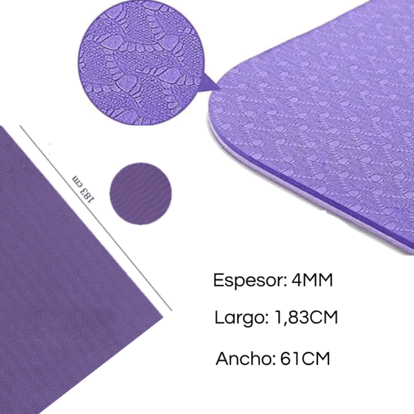 Colchoneta Mat TPE 4mm + Correa - Imagen 4