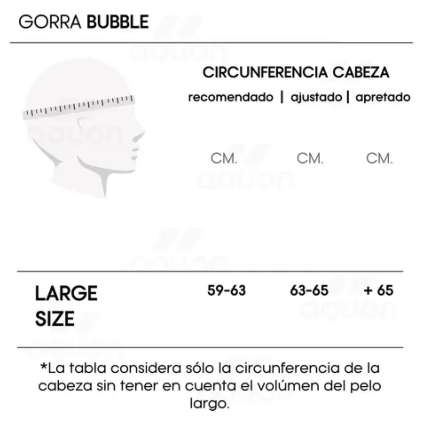 Gorro De Natación Aquon Bubble Silicona Pelo Largo - Imagen 6