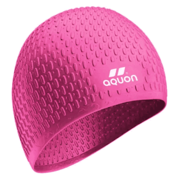 Gorro De Natación Aquon Bubble Silicona Pelo Largo - Imagen 3