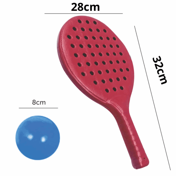 Set 2 Paletas Plásticas + Pelota Niños - Imagen 2