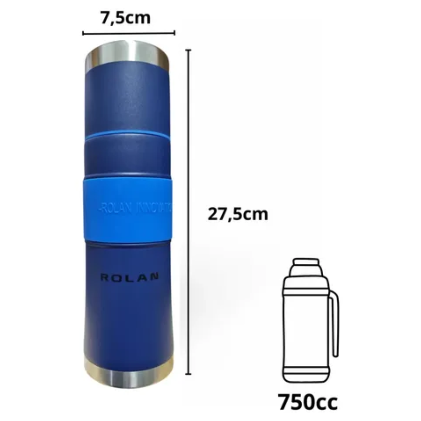 Termo Mate Listo Rolan Autocebante 750ml - Imagen 9
