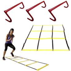 Kit Entrenamiento: Escalera + Cuadrilátero + Vallas De Salto