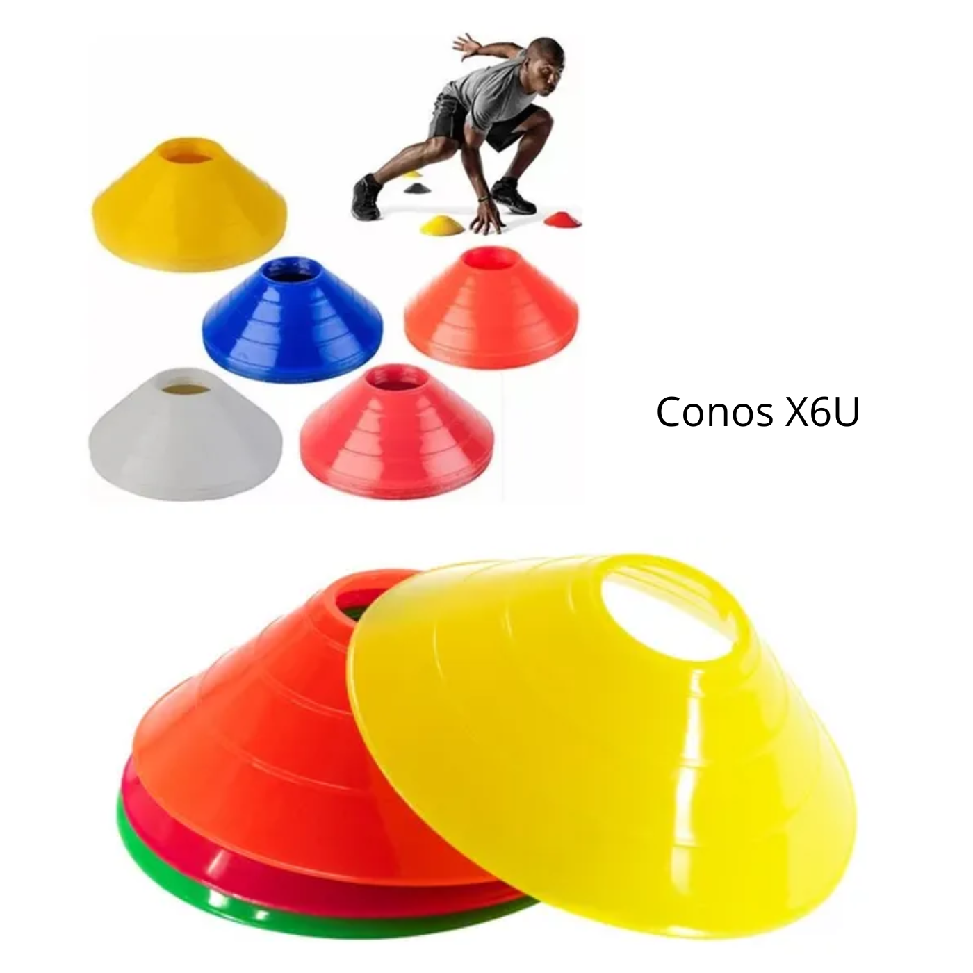 Kit Entrenamiento: Conos+Vallas De Salto+Escalera Coordinación - Imagen 3