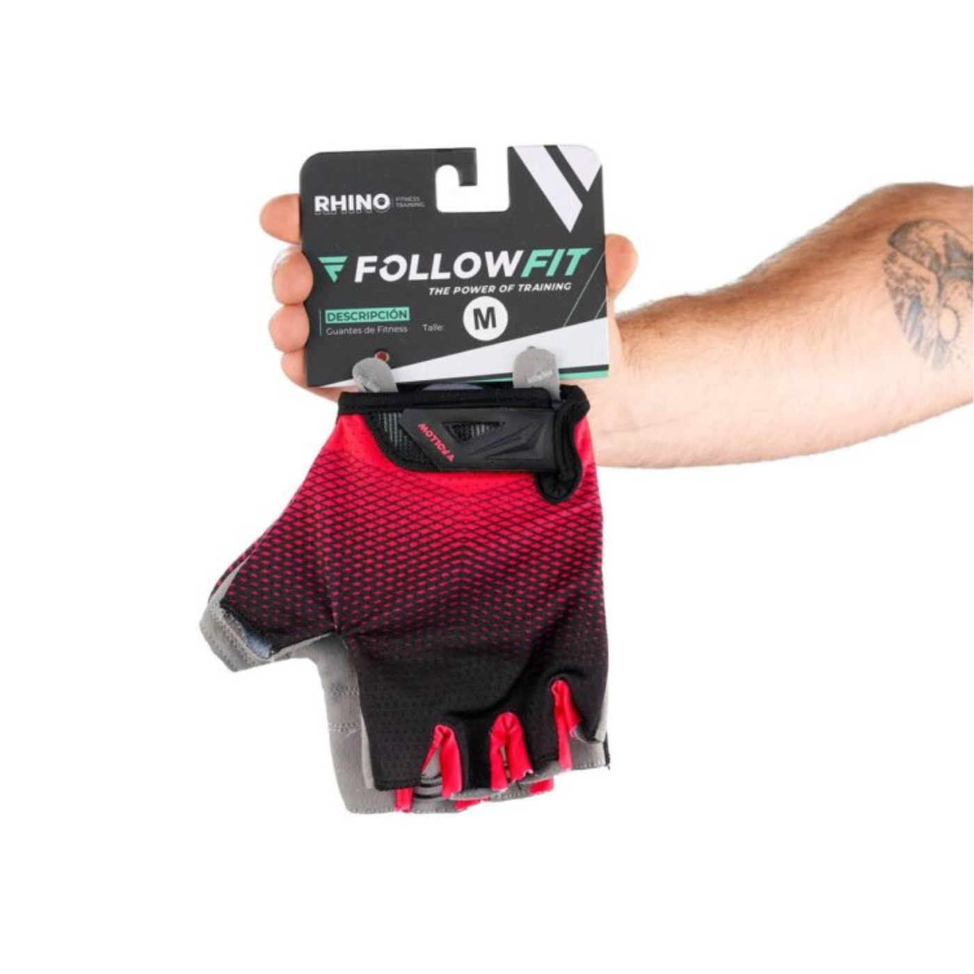 Guantes Fitness Follow Fit Rhino Unisex - Imagen 2