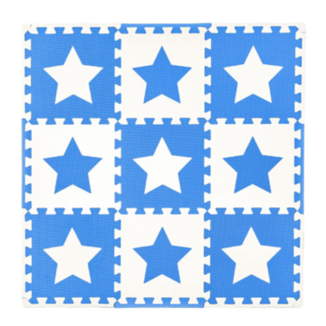 Piso Encastrable Goma Eva Estrellas 9 Piezas 30x30cm