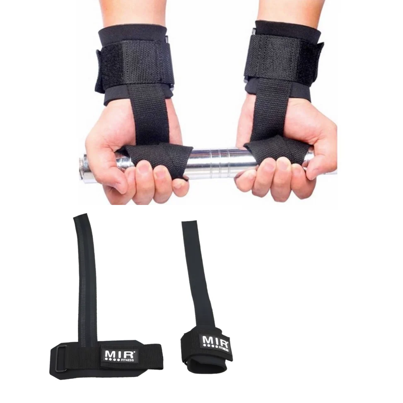 Par De Straps Pro Con Muñequera Mir - Imagen 2