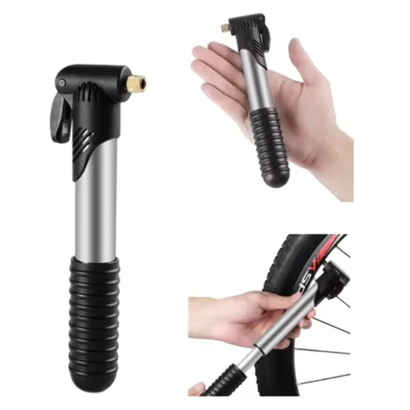 Inflador Manual Portátil Pelotas-Bicicletas Mir - Imagen 3