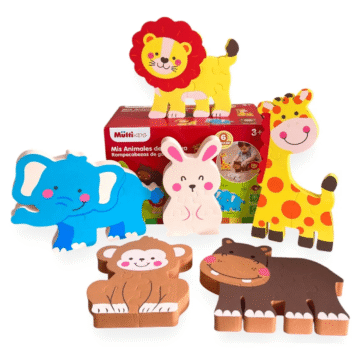 Rompecabezas De Goma Eva Animales De La Selva Infantil