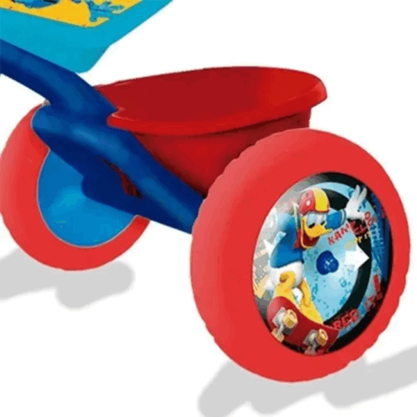 Triciclo Infantil De Metal Con Canasto Mickey Mouse - Imagen 5