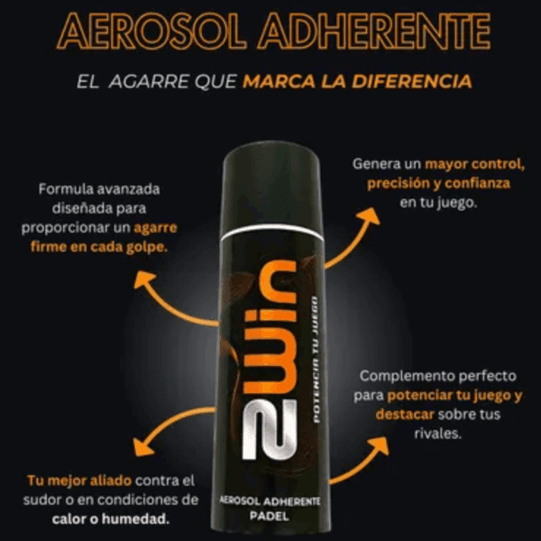 Aerosol Resina Para Grip Antideslizante Pádel 2win - Imagen 2